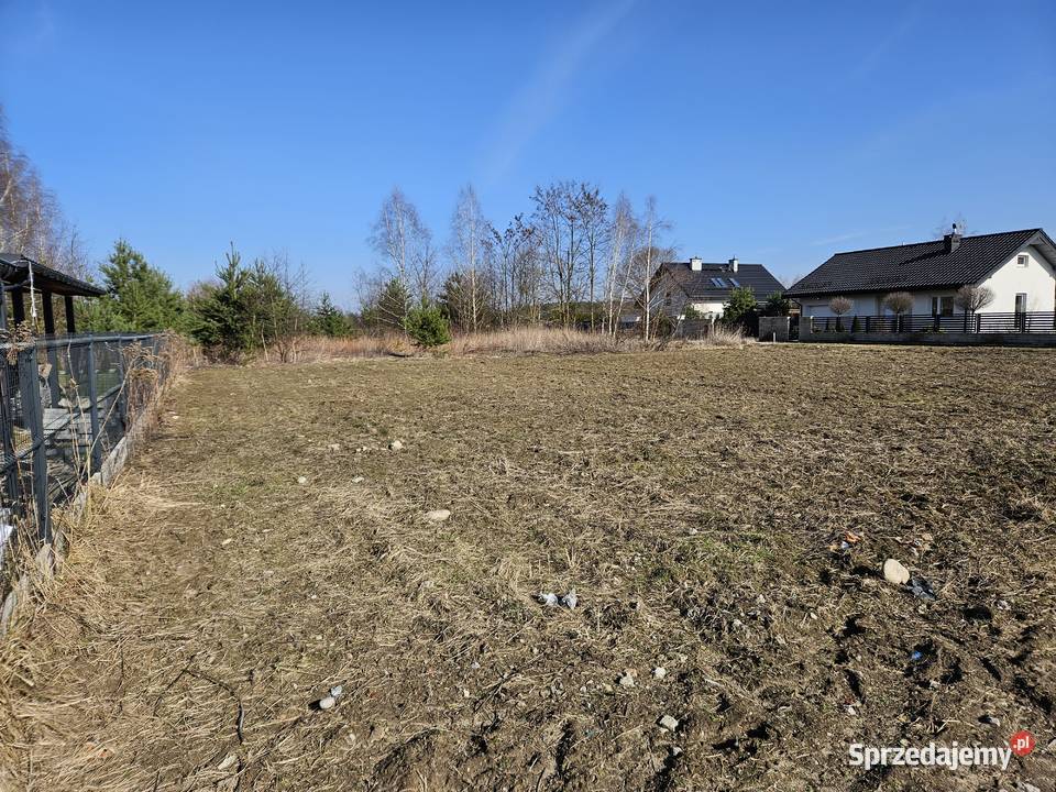 Działka pod zabudowę mieszkaniową 1000 m poł gaz