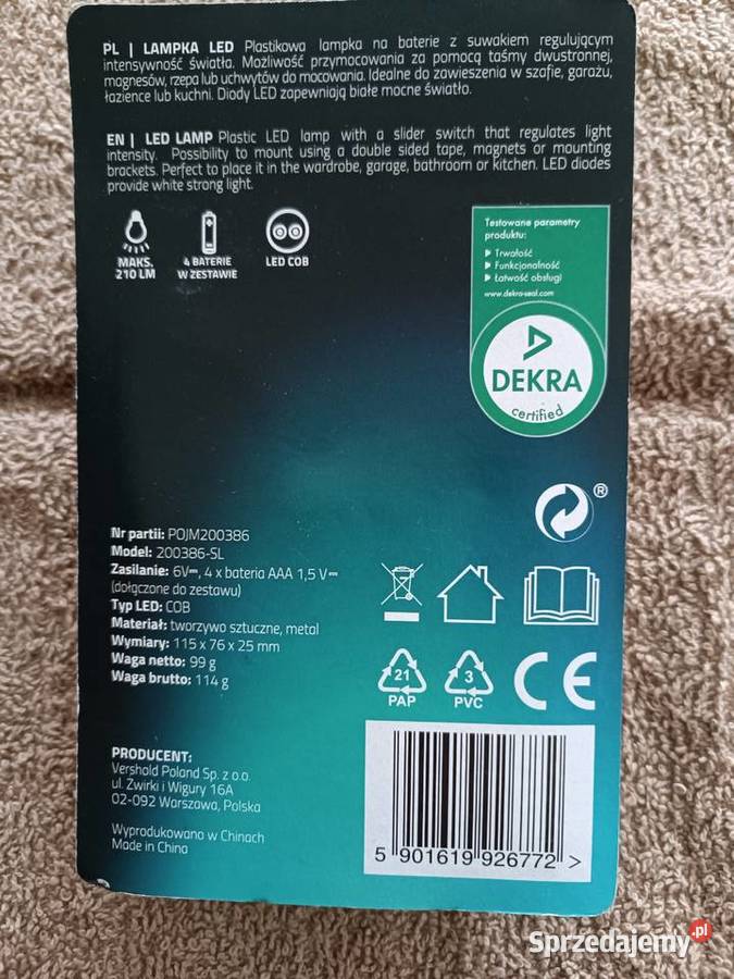 Lampa led z funkcją przyciemniania suwakiem Kędzierzyn-Koźle