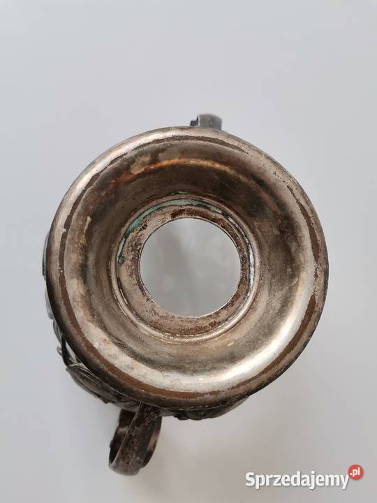 Stara posrebrzana cukierniczka cukiernica plater Katowice