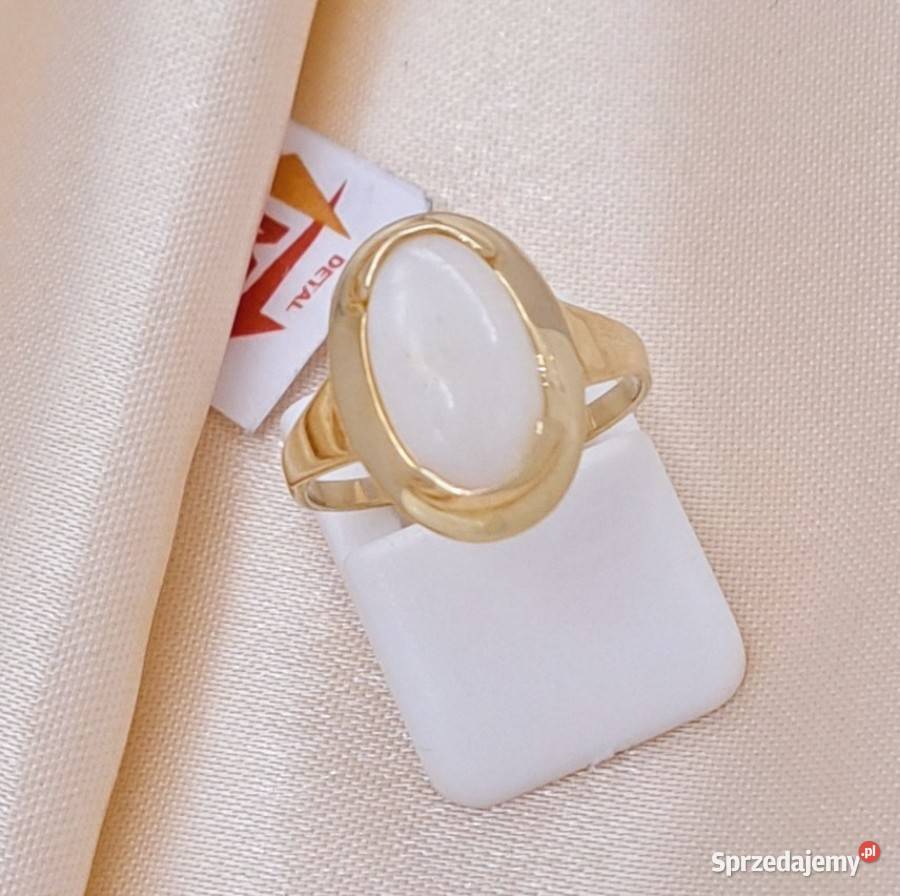 Pierścionek r10 Złoty pr585 classic z Opalem złote Poznań