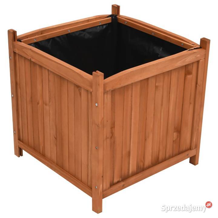 Podwyższone donice 2 50x50x50 drewno jodłowe Żary