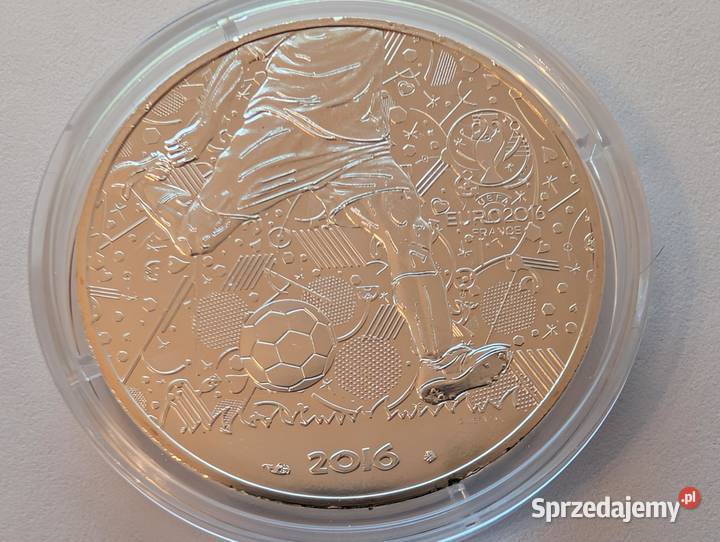 Srebrna Moneta 10 Euro EURO 2016 Francja wielkopolskie Piła