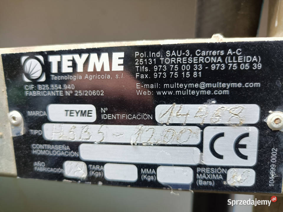 BEZ MINIMALNEJ Opryskiwacz LEMKEN Sirius 5 lubelskie Kamieniczne