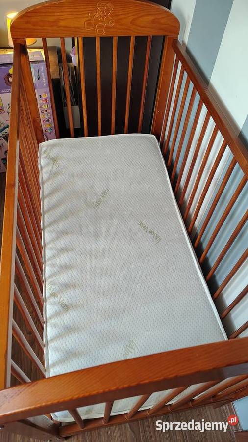 Łóżeczko dziecięce drewniane 120x60 Meble