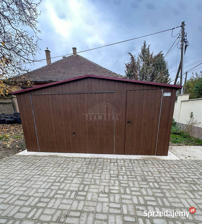 Garaż blaszany 5x5m Brama uchylna drzwi okno samodzielny Rzeszów sprzedam