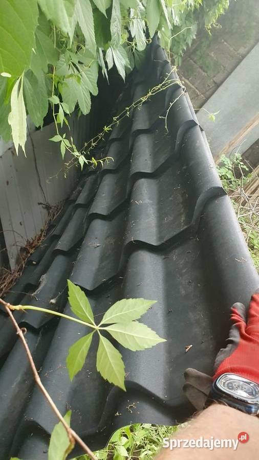 Blachodachówka grafitowa z posypka 580x115 Łódź