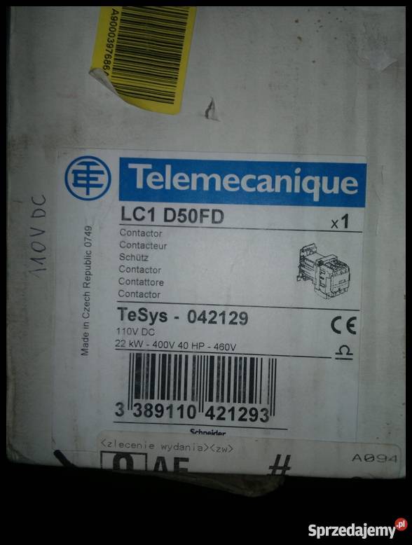 stycznik lc1 d50fd Telemecanique Dąbrowa Górnicza