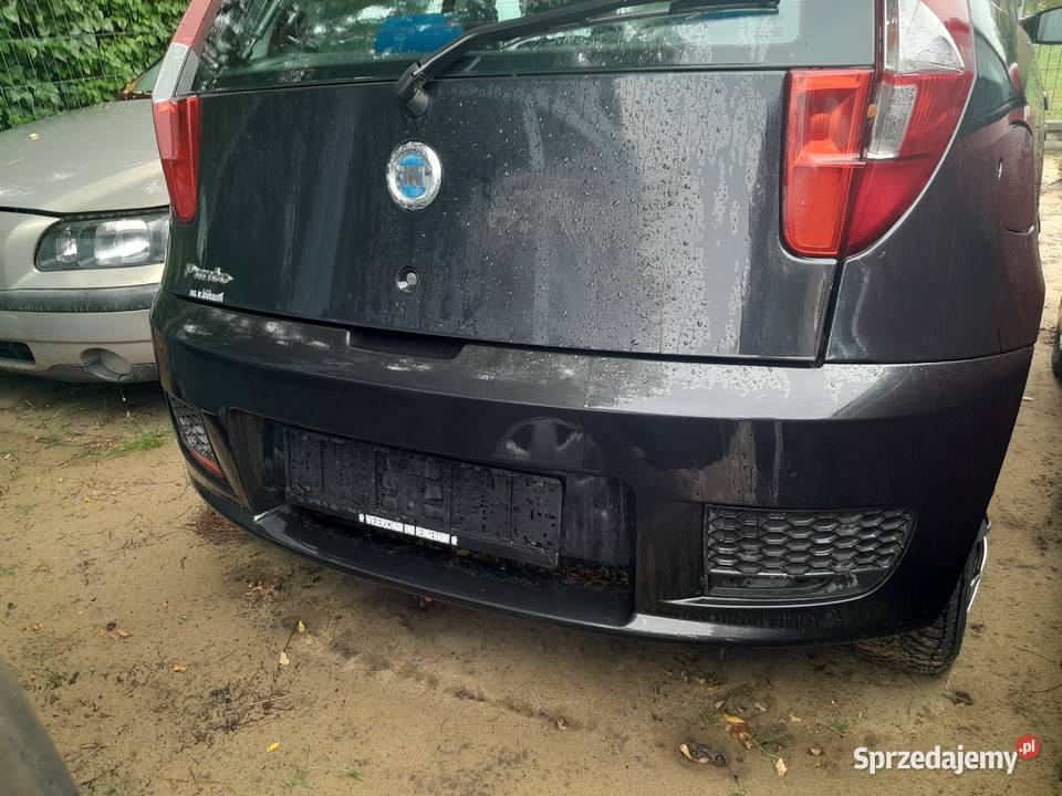 Fiat Punto 12 benzyna 60 2004r z de klima czarny elektryczne szyby Wronki