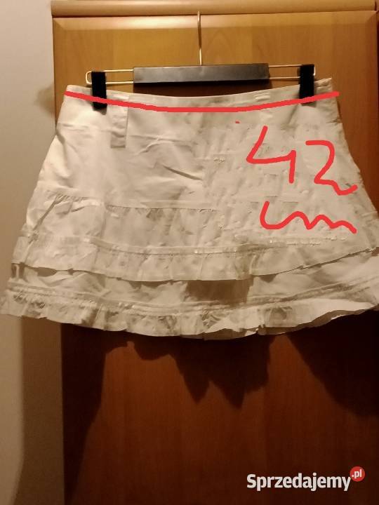 Spódniczka mini biodrówka Bez wzoru Łódź