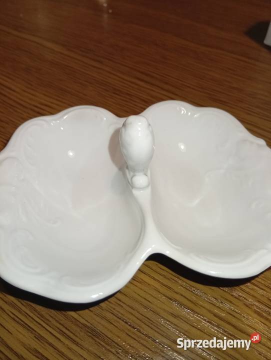 Porcelana Wałbrzych fason Fryderyka Biały Antyki, Sztuka, Kolekcje dolnośląskie Węgliniec