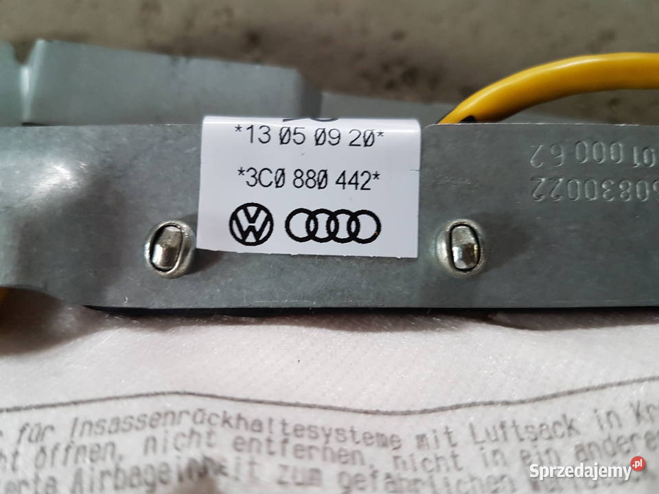 VW PASSAT B6 B7 CC PODUSZKA POWIETRZNA FOTELA wielkopolskie