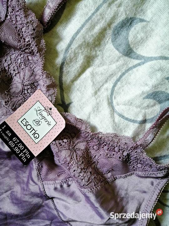 ESOTIQ piękna bluzeczka top Z koronką bluzka