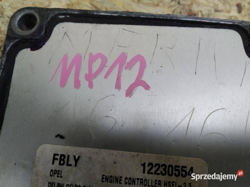 STEROWNIK SILNIKA KOMPUTER OPEL MERIVA A 2002 osobowe Gliwice sprzedam