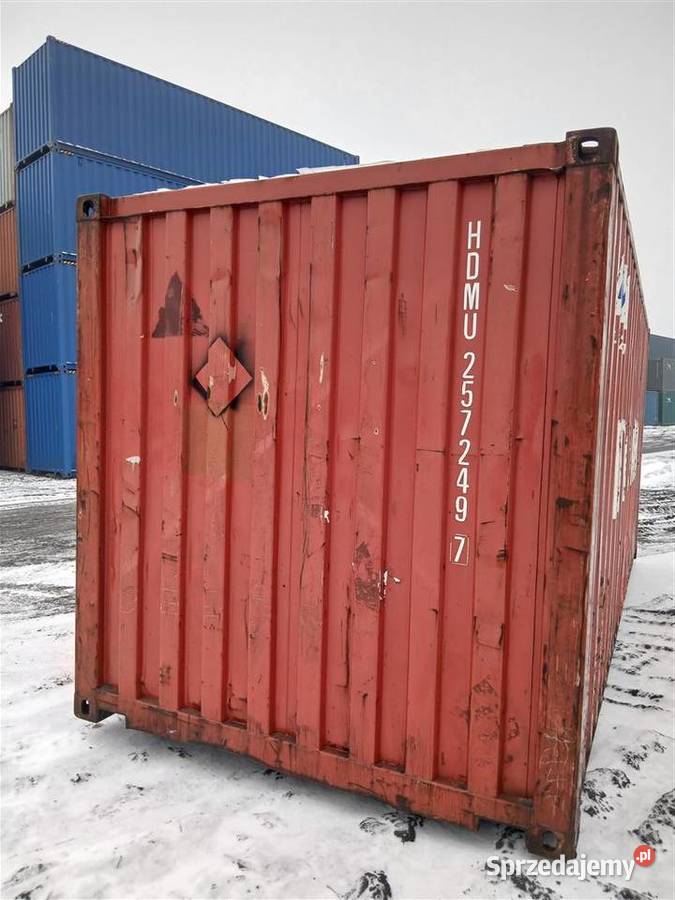 Kontener morski magazynowy 20 używany 6 m śląskie Katowice sprzedam