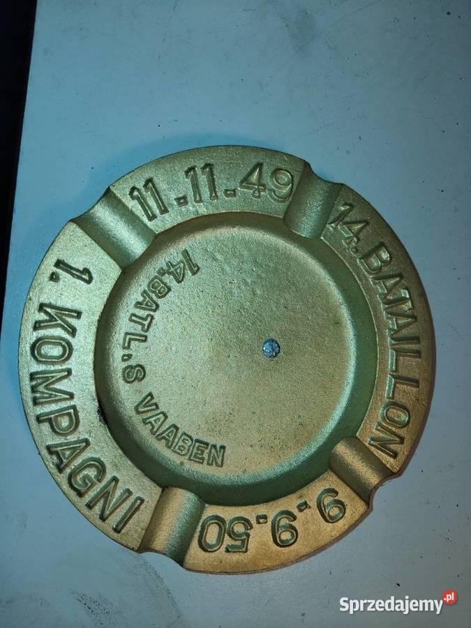 mosiężna popielniczka wielkopolskie Adamin