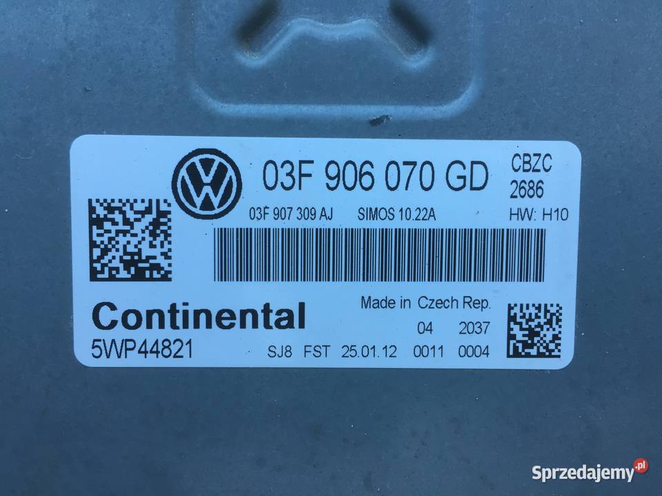 sterownik silnika VW POLO 6R 2012r 12 Układ elektryczny Darłowo