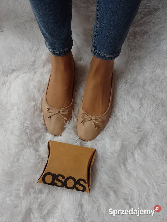 39 ASOS Design Beżowe Baleriny biznesowe z brązowy/beżowy Kraków
