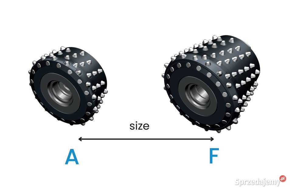 Rozwiertaki do skał GREAMER z wymiennymi rolkami