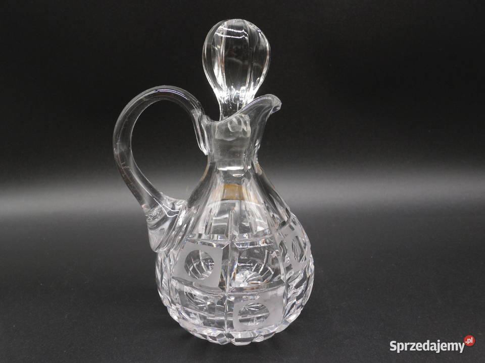 Kryształowa Karafka do Likieru Nalewek Porcelana i szkło