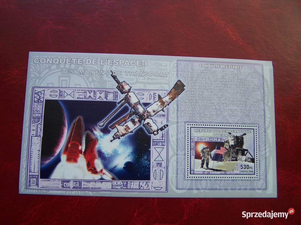 Kongo 2006 MNH Kosmos Podbój Kosmosu 4 Kolekcje Tychy sprzedam