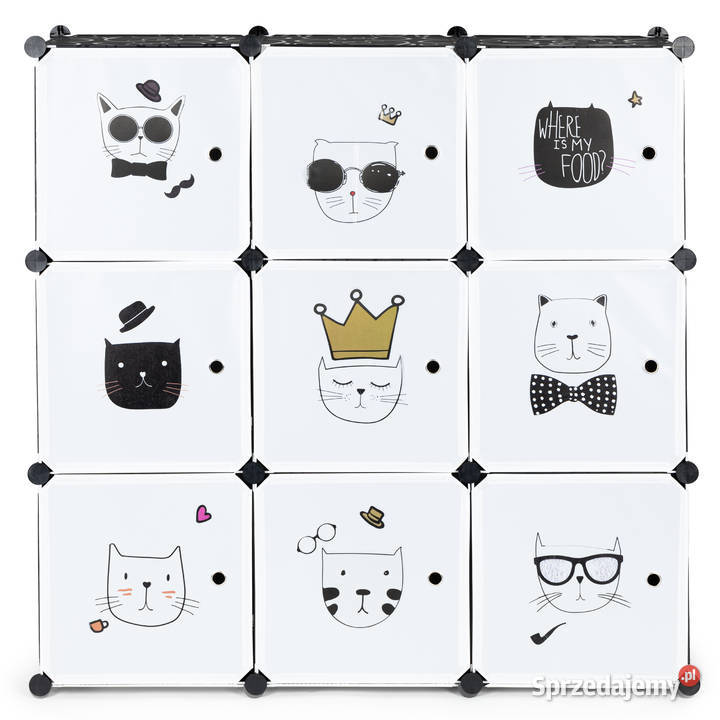 Szafka regał dzieci modułowa 9 półek dziecięca Smogorzów