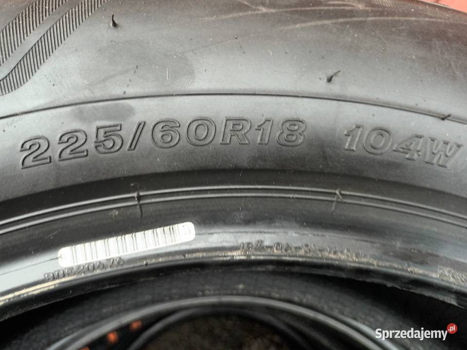 Okazja opony letnie 4 Bridgestone 225 60 18 104W Olsztyn sprzedam