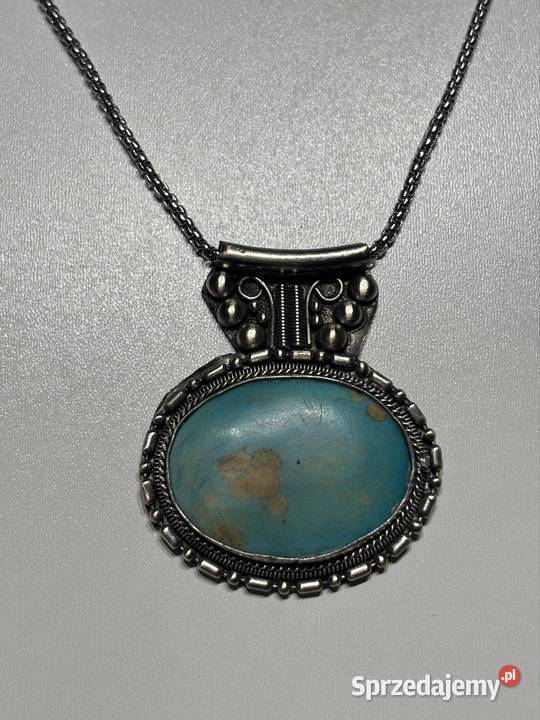 Wisiorek z turkusem Bydgoszcz