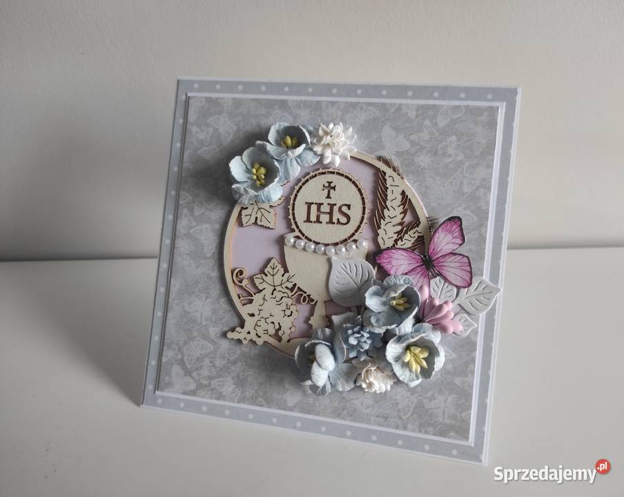 Kartka w pudełku ręcznie robiona na Pamiątkę Antyki, Sztuka, Kolekcje Łódź