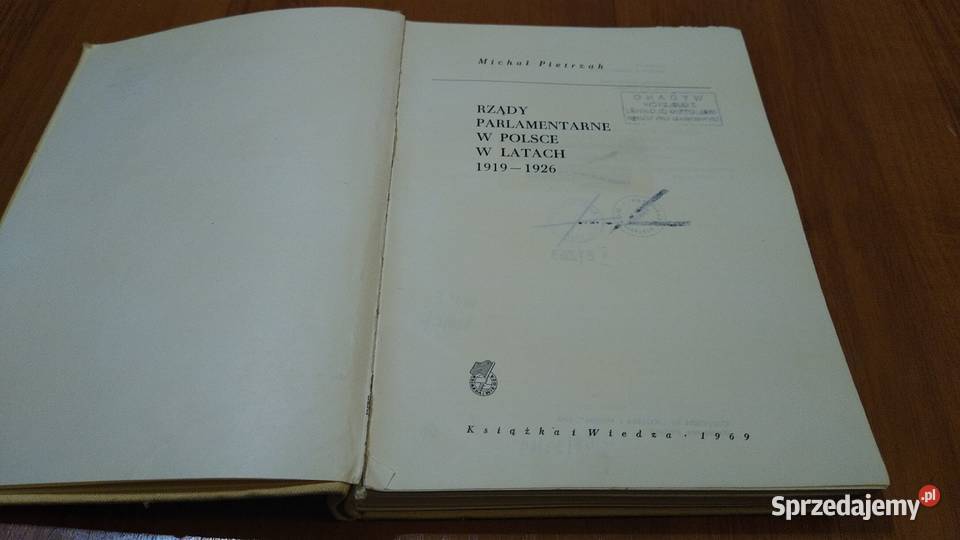 Rządy parlamentarne w Polsce w latach 19191926 Gdańsk