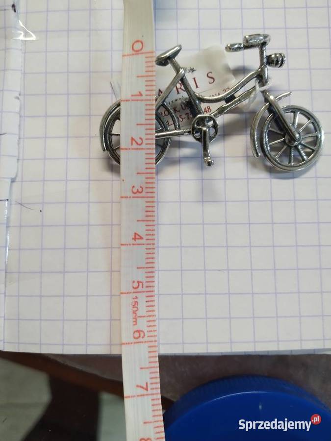 Srebrna Nowa figurka Rower pr925 Pozostałe Wałcz