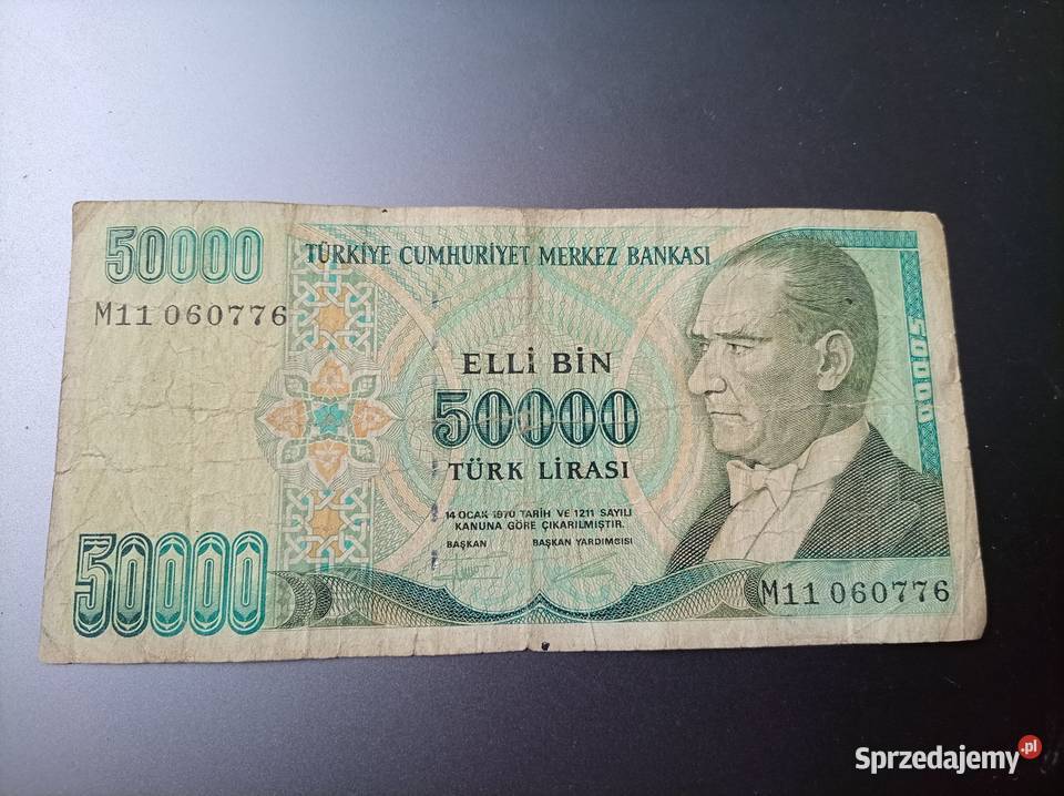 Banknoty tureckie Kolekcje Wejherowo sprzedam