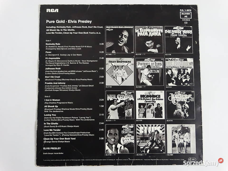 Elvis Presley Pure Gold Vinyl 1976 Klasyka