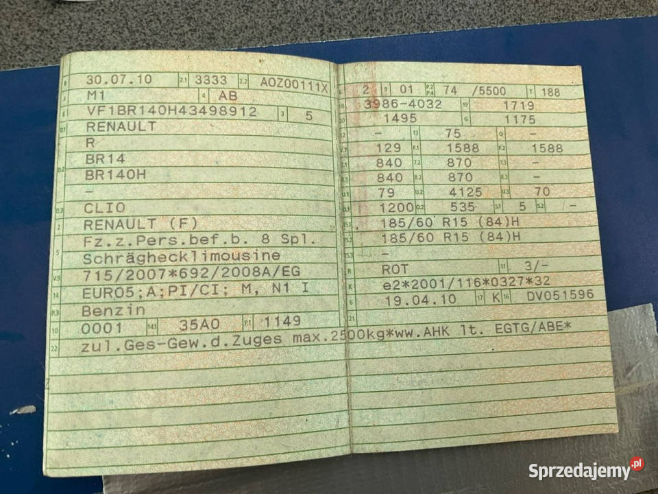 Renault Clio Drugie koła nawigacja liftingu pomorskie Wejherowo