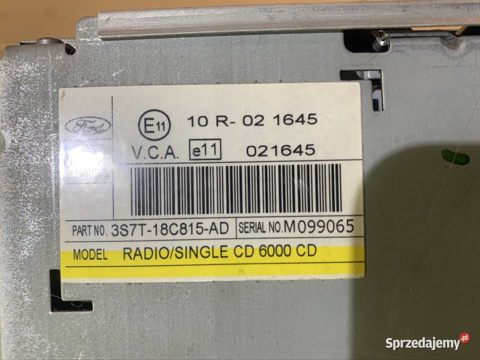 3S7T18C815 Radio fabryczne ford Mondeo mk3 Szczecin