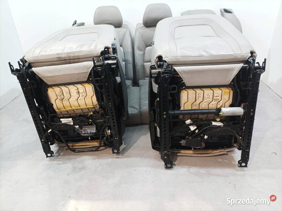 FOTELE PRZÓD KANAPA SKÓRA ELEKTRYCZNY GRZANE