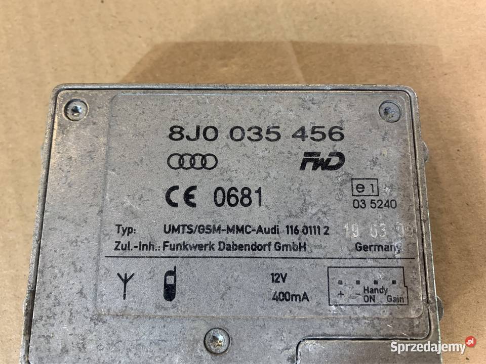 Wzmacniacz anteny 8J0035456 audi a6 c6 a3