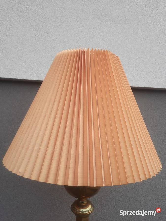 Duża secesyjna lampa stojąca podłogowa mosiądz pomorskie Tczew