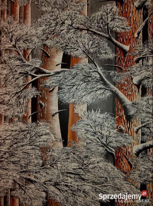 Sosnowy sen akryl 80 x 80 Gniewoszyce