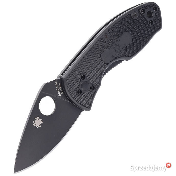 Nóż składany Spyderco Ambitious Black FRN Black Akcesoria, narzędzia i noże