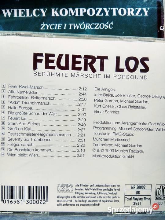 Feuert los Die Amigos kolekcje muzyczne Warszawa mazowieckie