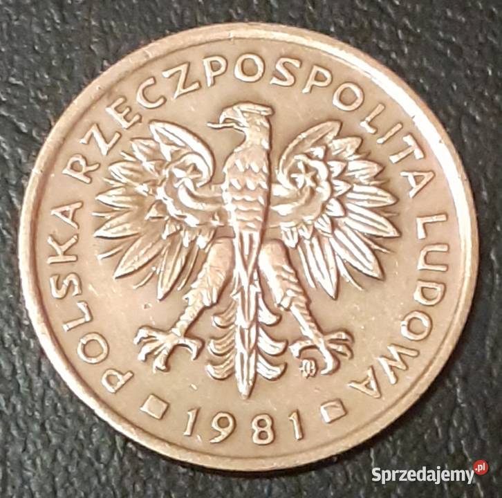 Moneta 2 złote 1981 r z obiegu Warszawa