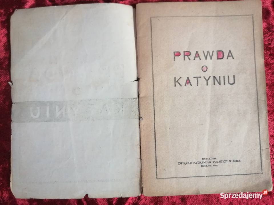 Prawda o Katyniu Rok wydania 1944 Siewierz
