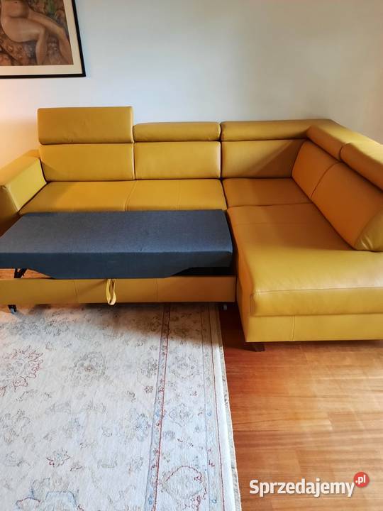 naroznik skorzany stan idealny Zielona Góra sprzedam