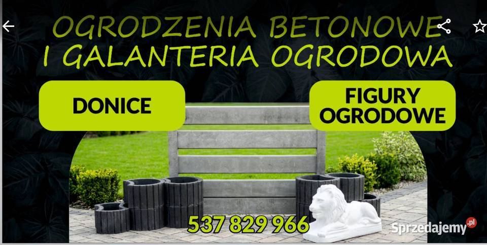 Ogrodzenia betonowe