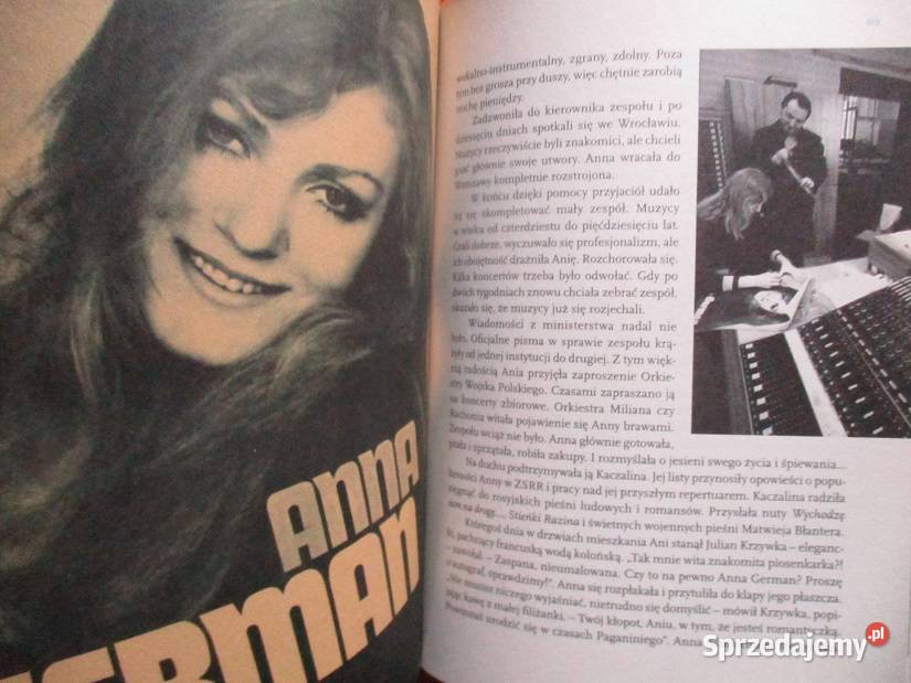 Anna German Tańcząca Eurydyka we wspomnieniach Łódź sprzedam