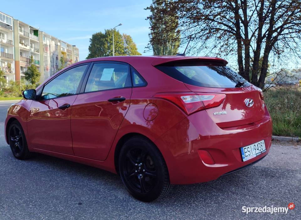 Hyundai i30 14 2013 czerwony łódzkie Łódź