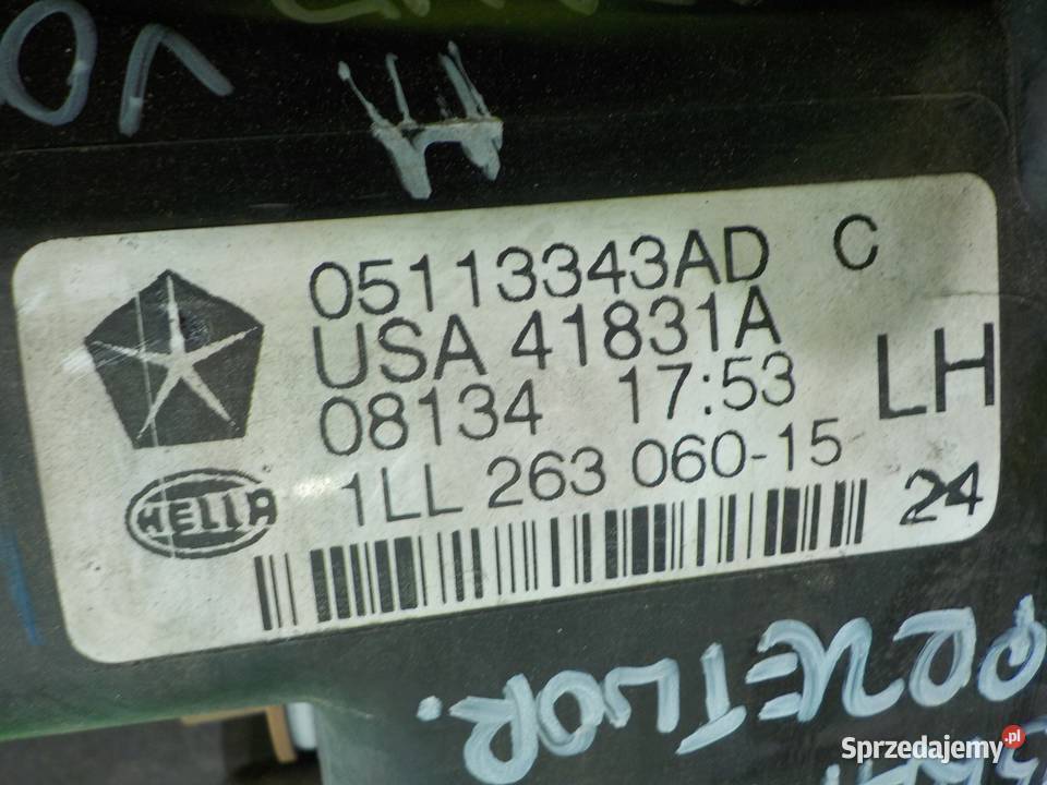 CHRYSLER GRAND VOYAGER V 28 CRD 08r 5D lampa Suków