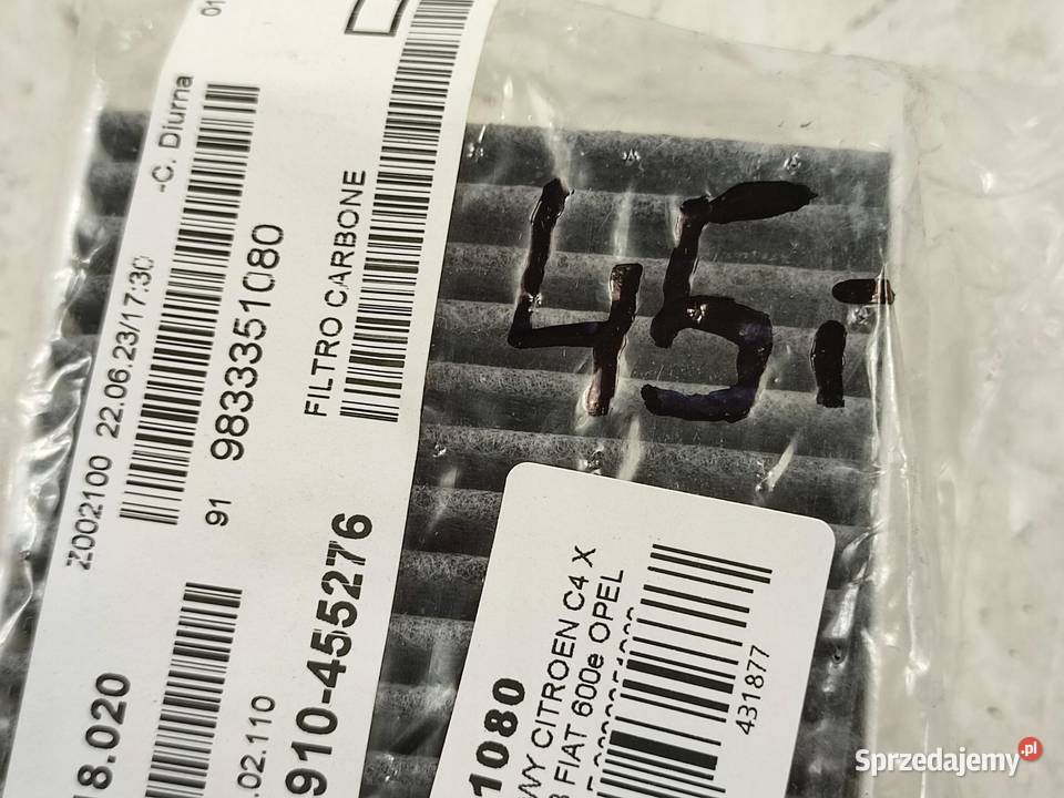 FILTR KABINOWY CITROEN C4 III BA BB BC 12 15