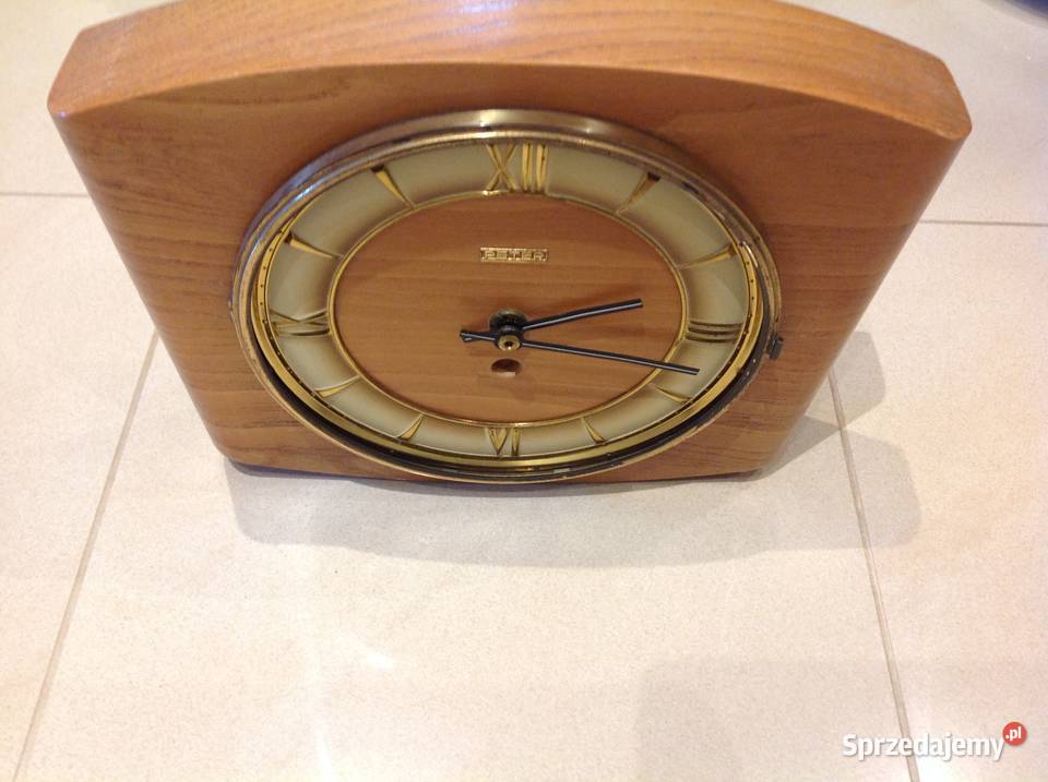 Stary Drewniany Zegar PETER Ścienny Meblowy lubuskie Nowa Sól