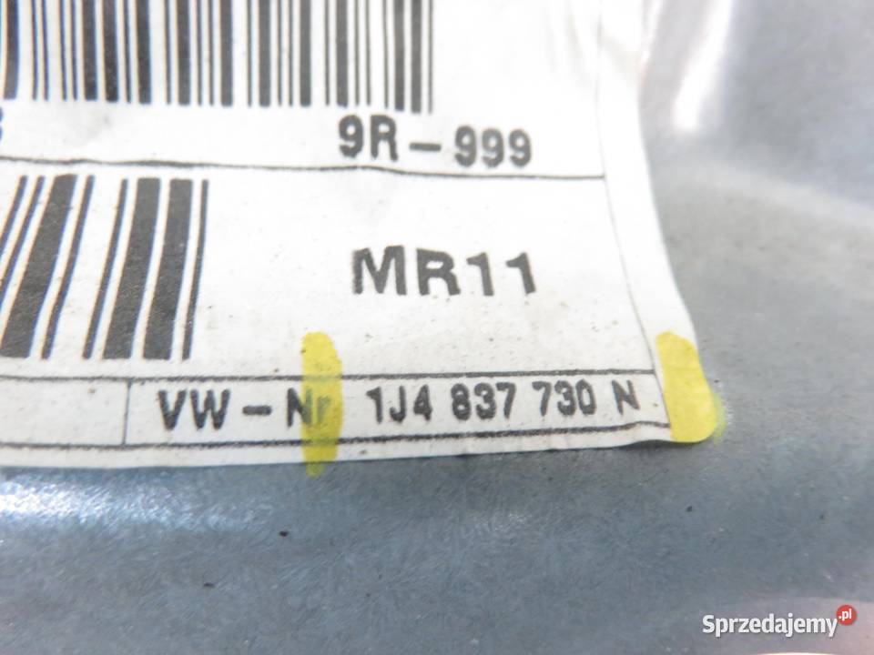 PODNOŚNIK SZYBY PRAWY PRZEDNI GOLF IV 1J4837730N małopolskie